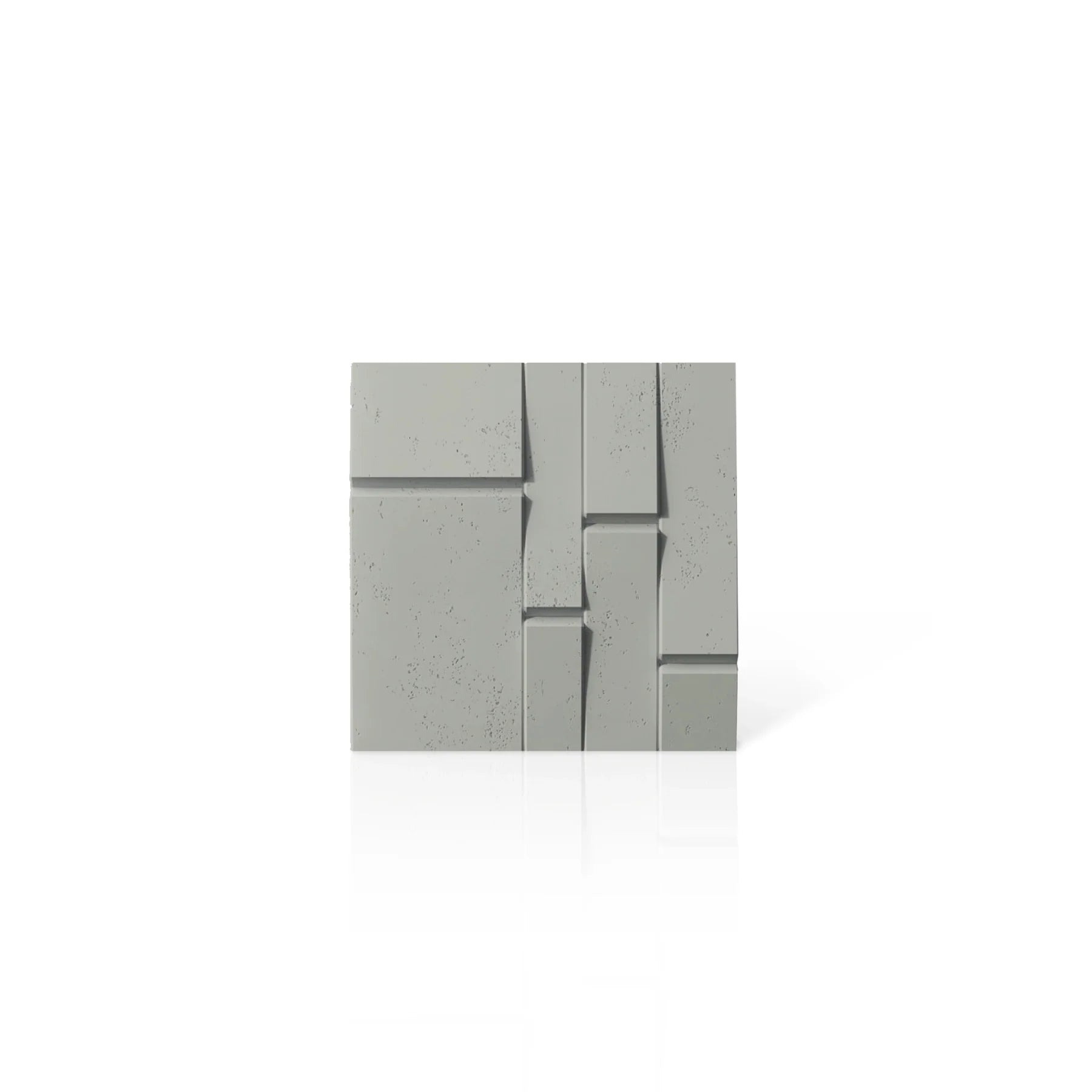 3D Concrete Wall Panels BREAK OUT colour swatch on white background DecorMania.eu